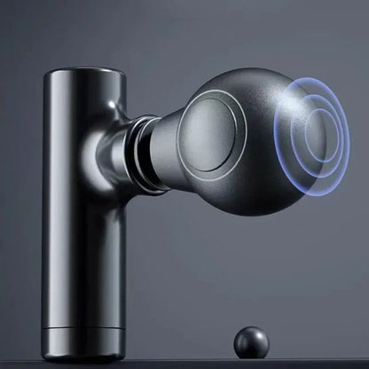 Mini Massage Massage LCD Screen 6 Heads Gun Muscle Massager Portable Electric Fascia Gun for Neck Foot Body Fascia Gun