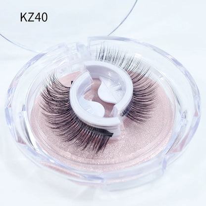 Self Adhesive Eyelashes Glue-Free Reusable 3d Wispy Thick Natural Lashes Makeup Fake Eyelashes