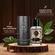 TROVEZ Oud Wood 100ml Perfume Rich Wood Tone Perfume for Men Women Long-lasting Scent Unisex Fragrance